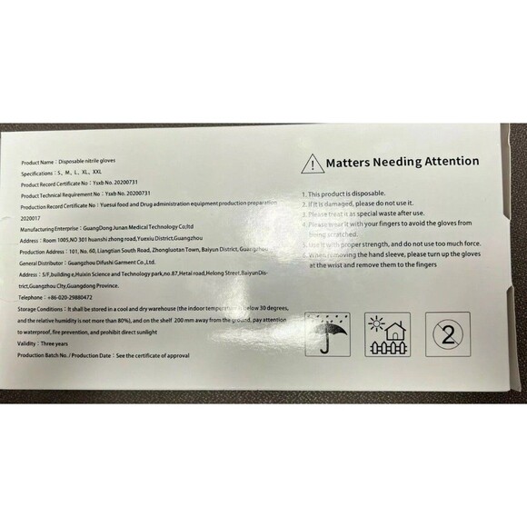 2 Boxes Nitrile disposable gloves 100 Blue Powder Free Medium cleaning salons - Picture 8 of 8